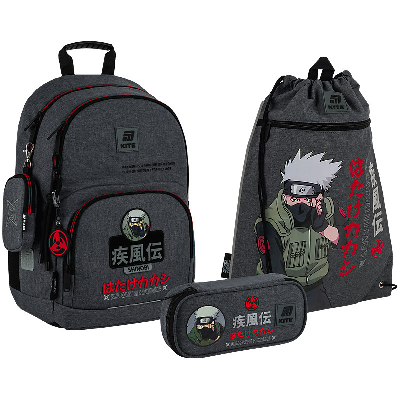 Шкільний набір Kite Education Naruto Shippuden SET_NR25-585M-1