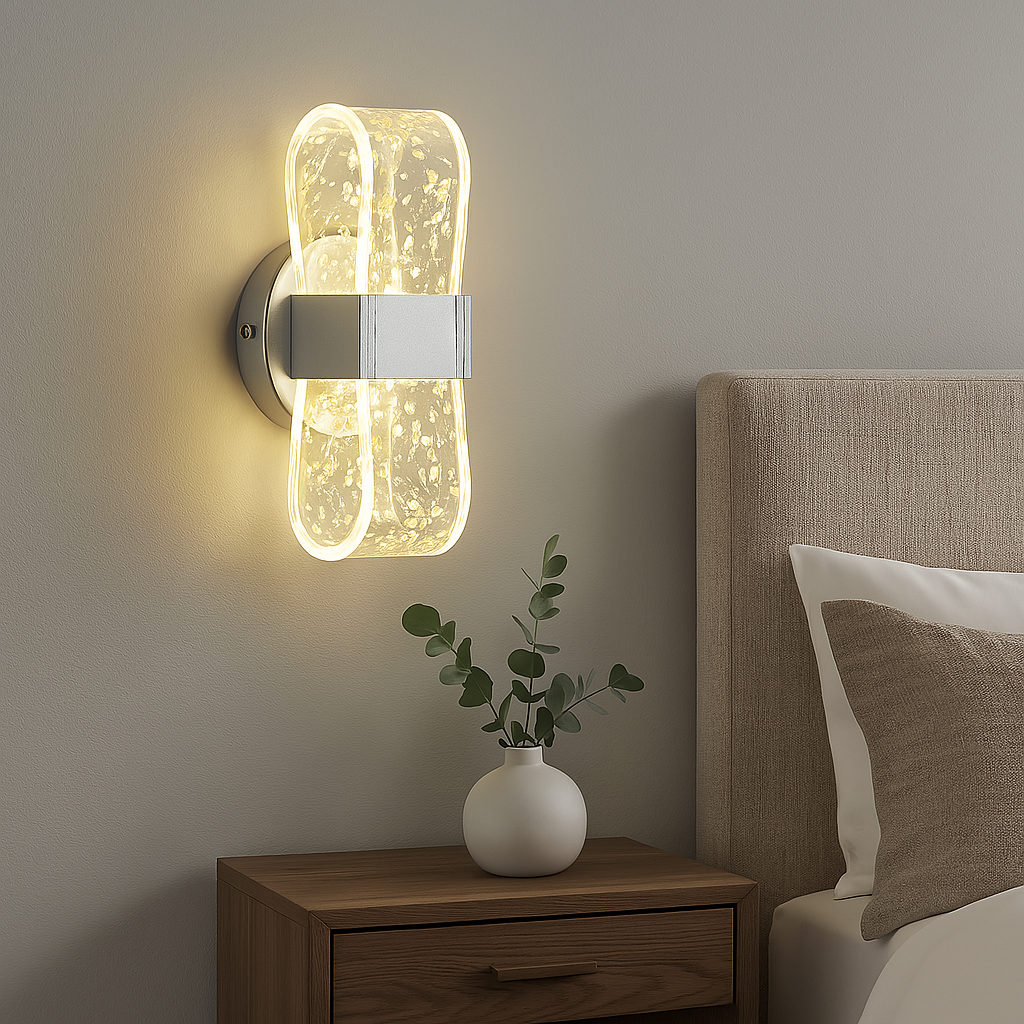 Сучасне настінне Led Бра срібний корпус 901CH