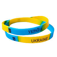 Браслет силіконовий Україна Ukraine 8 мм ширина