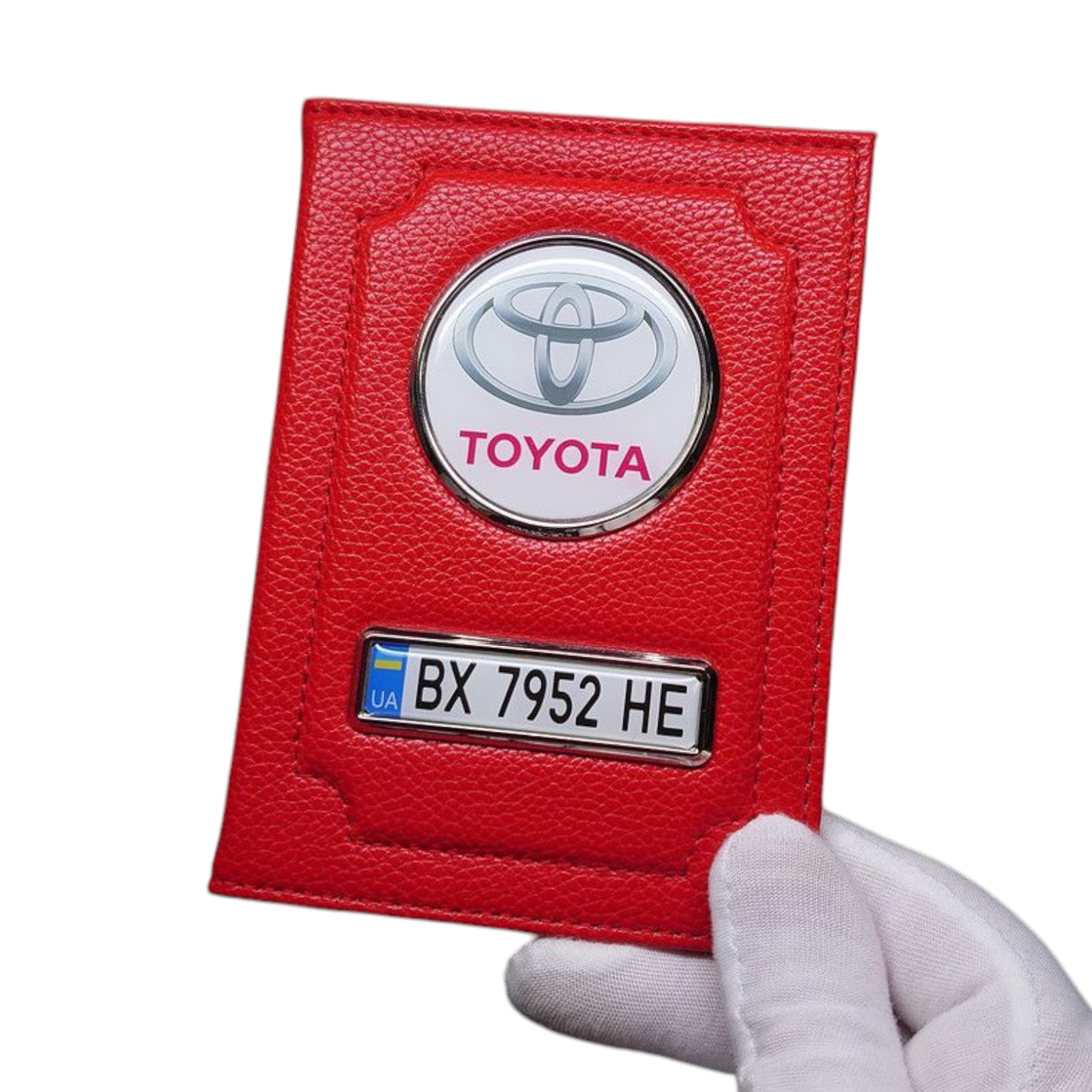 Обкладинка для автодокументів TOYOTA ,подарунок водієві, фото 1