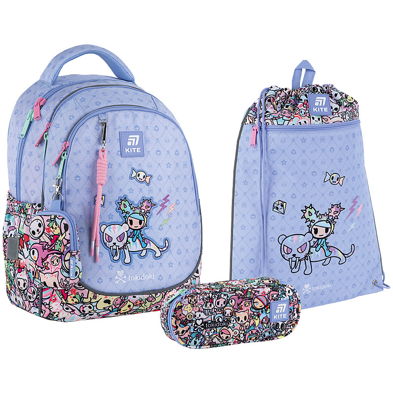 Шкільний набір Kite Education Tokidoki SET_TK25-700M (рюкзак, пенал, сумка)