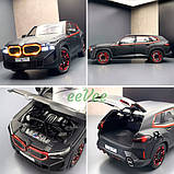 Машинка BMW XM іграшка моделька металева колекційна 19 см Чорний (60741), фото 8