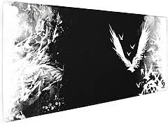 Ігровий килимок для миші 900x400x4мм Ворони | Водостійка геймерська поверхня Selerity mp01cr, Чорний, Розмір (EU) — 900x400x4ммм