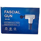 Акумуляторний масажер для тіла Fascial Gun KH-320 — перкусійний масажний пістолет, 6 режимів, 4 насадки, фото 2