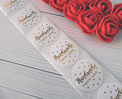 Наклейки 2,5см. (10шт.) золотисті букви.