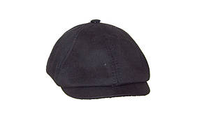 Кепка чоловіча восьмиклінка хуліганка літня котонова чорна  DAVANI 73000