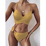 Трендовий жіночий роздільний купальник – роздільна двійка, гарна посадка, сучасний дизайн, фото 7