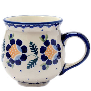 Чашка керамічна 0,3 л Бочечка Квіткова пастораль