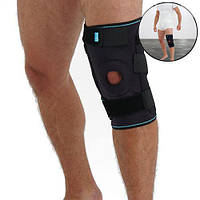 Бандаж колінного суглоба Alkom 4033. Безрозмірний. Жорсткий. Шарніри. Бандаж коліна. Ортез коліна.