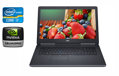 Ноутбук Dell Precision 7710/ 17.3" (1920x1080)/ Core i7-6920HQ/ 32 GB RAM/ 512 GB SSD/ Quadro M5000M 8GB, фото 1