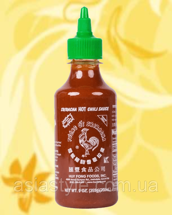 Соус штирача, соус шривка, Sriracha Sauce, Huy Fong Foods, 255 г, США, NoЧ, фото 1