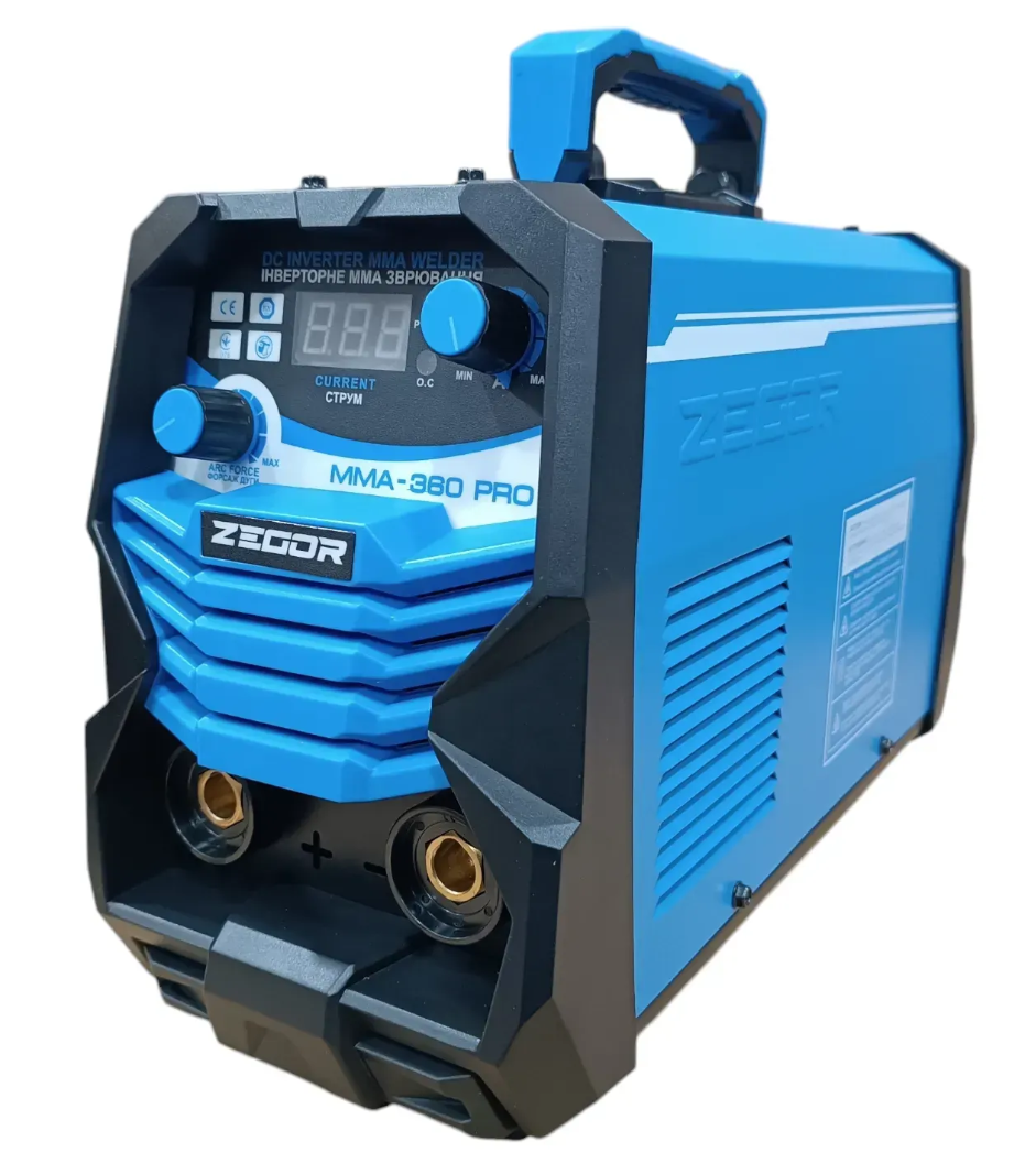 Зварювальний апарат інверторного типу ZEGOR IGBT MMA-360 PRO  : 6.2 кВт, 20 - 360 А, фото 1