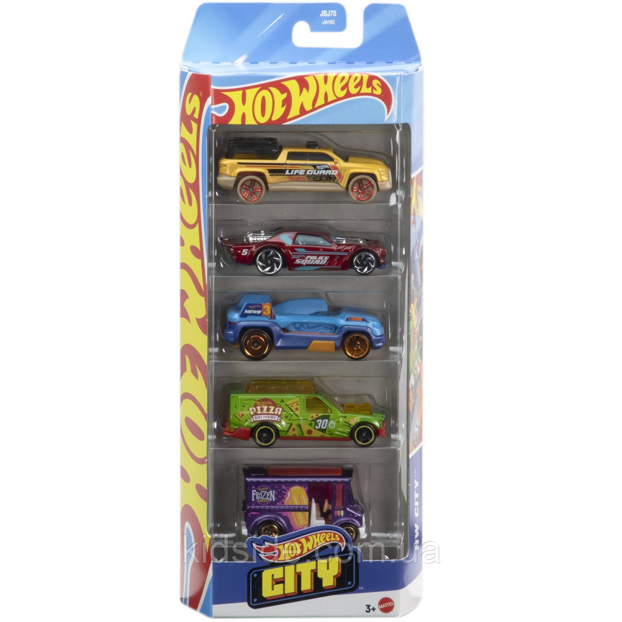 Hot Wheels HW City JBJ75 Набір машинок Хот Вілс 5 шт