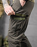 Польовийні стрейчеві штани-шорти PARADOX олива – легкі трансформовані брюки ДЛ6298 ТМ, фото 8