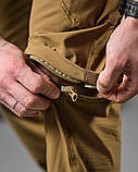 Тактичні стрейчеві штани-шорти PARADOX койот – легкі трансформовані брюки ДЛ6296 ТМ, фото 9