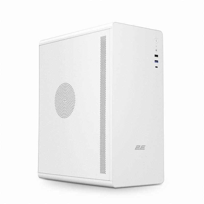 2E Gaming Корпус Credo V500W без БЖ, 1xUSB3.0, 1х USB 2.0, 1xUSB Type-C, 1x120мм, VGA 310мм, ATX, білий