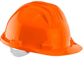 Neo Tools Каска захисна, пластик поліпропілен HDPE, пряжка для регулювання, помаранчевий