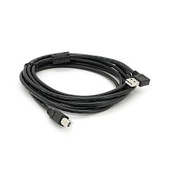 Кабель USB 2.0 RITAR AM/BM, 3.0m, кутовий 90°, чорний