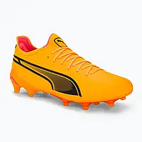 Urbanshop com ua Футбольні бутси PUMA King Ultimate Fg/Ag sun stream/puma black/sunset glow футбольні бутси