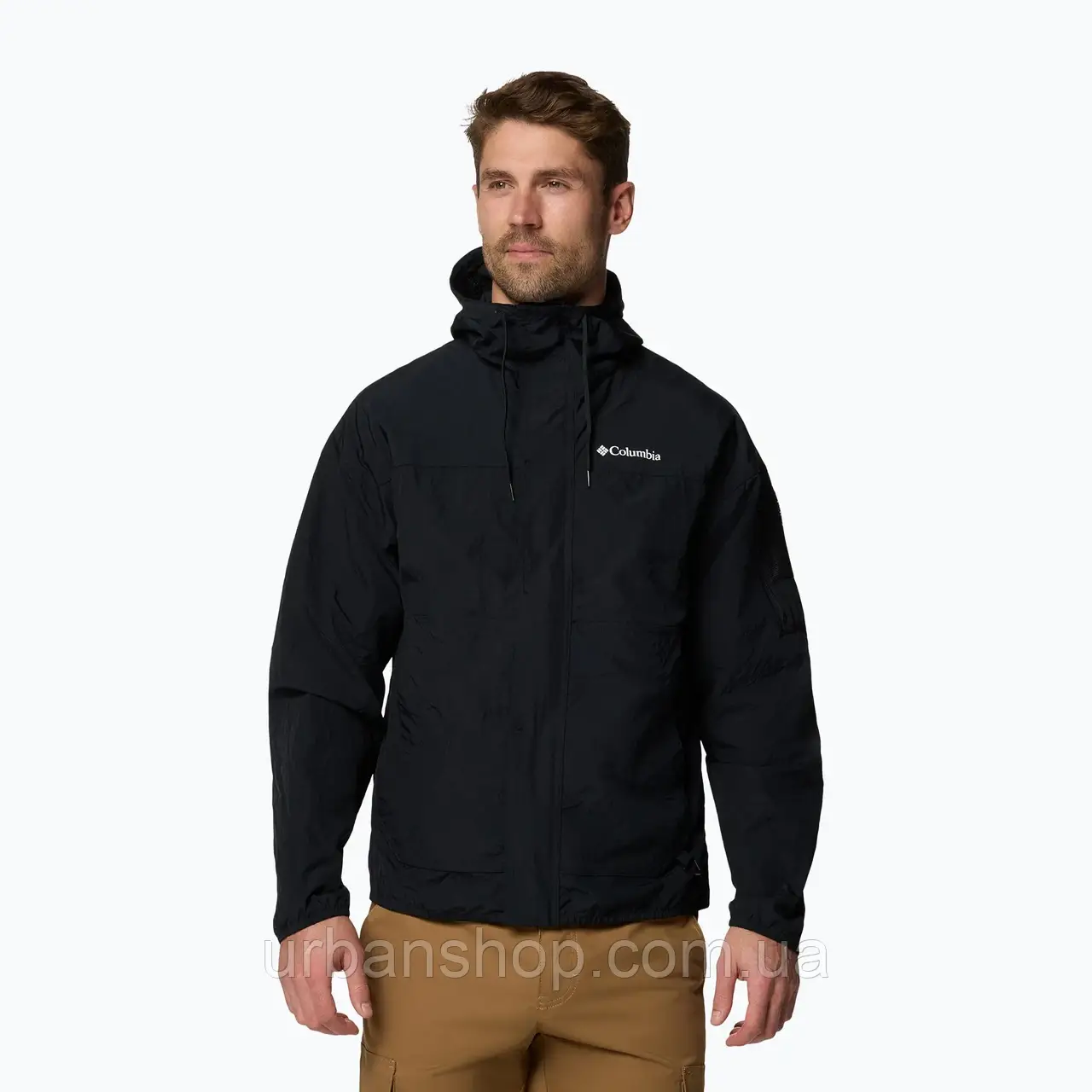 Urbanshop com ua Куртка софшел чоловіча Columbia Challenger II Windbreaker black РОЗМІРИ ЗАПИТУЙТЕ