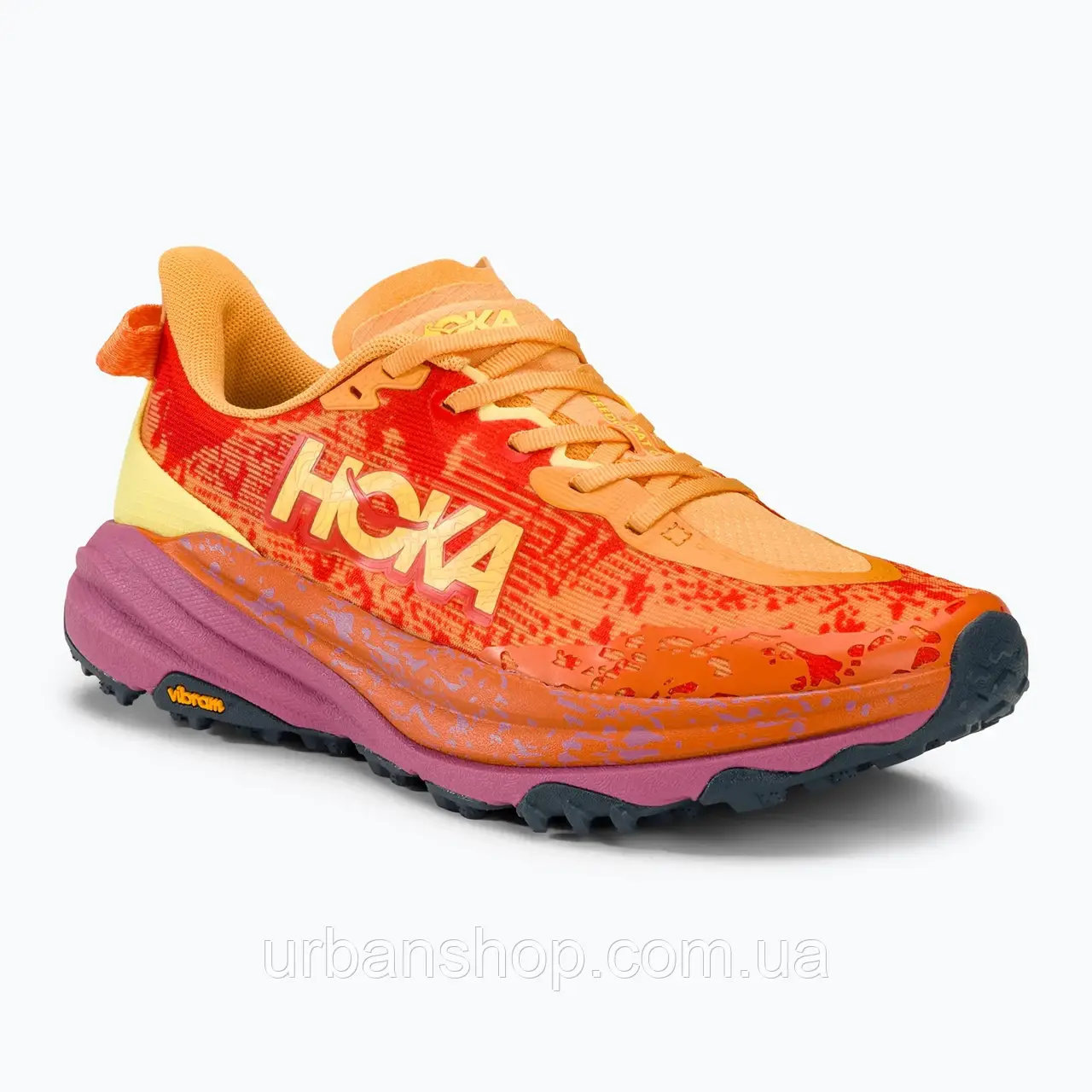 Urbanshop com ua Кросівкі для бігу чоловічі HOKA Speedgoat 6 sherbet/beet root РОЗМІРИ ЗАПИТУЙТЕ