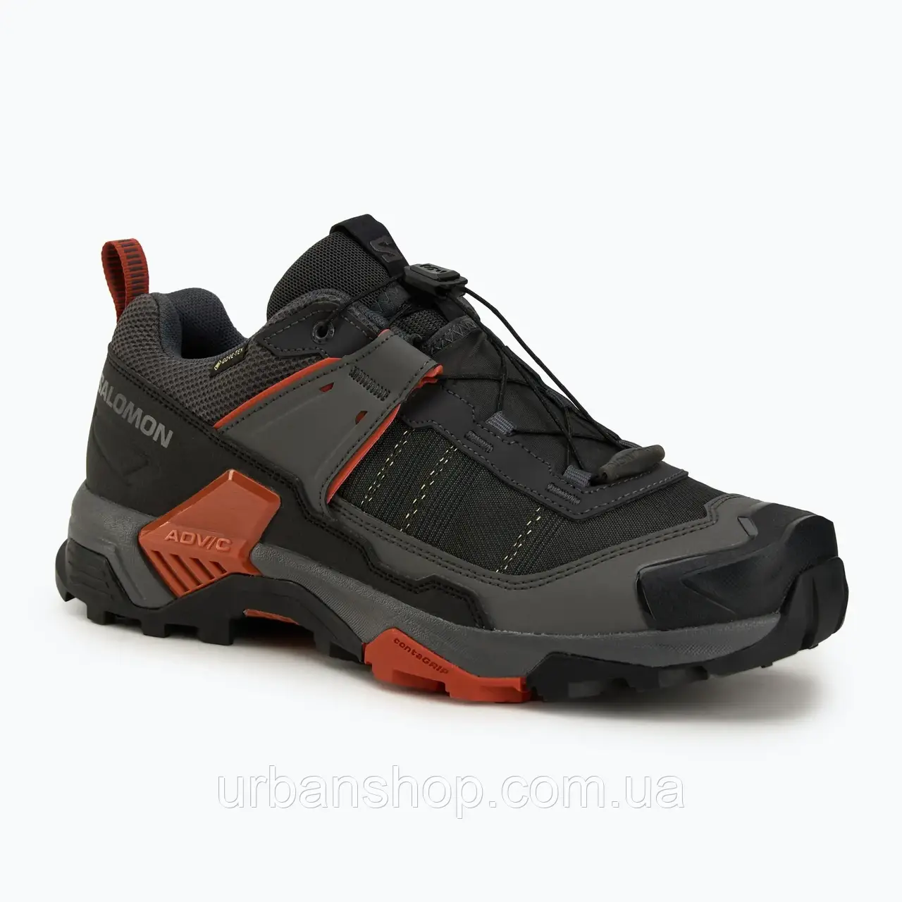 Urbanshop com ua Чоловічі трекінгові черевики Salomon X ULTRA 5 GTX асфальт / кастерок / палена охра РОЗМІРИ