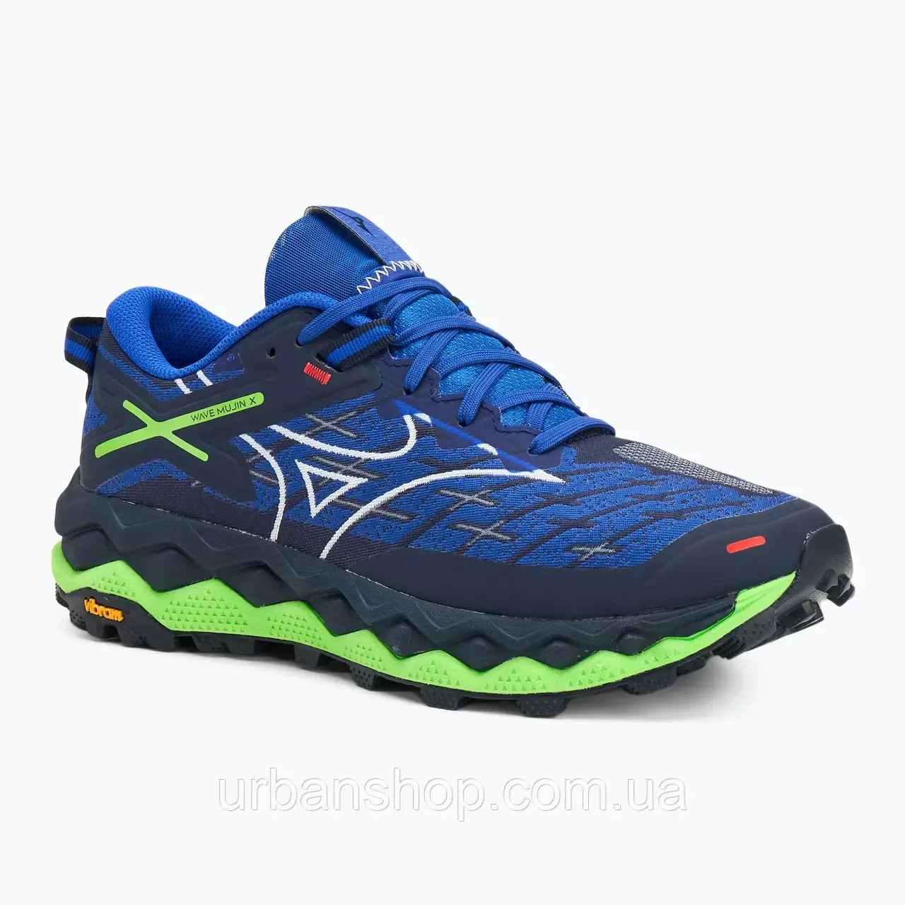 Urbanshop com ua Кросівки для бігу чоловічі Mizuno Wave Mujin 10 reflex blue c/white/green gecko РОЗМІРИ