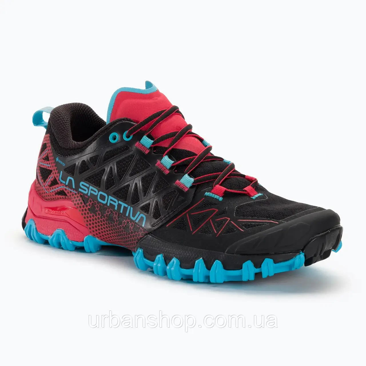 Urbanshop com ua Кросівки для бігу жіночі La Sportiva Bushido II GTX black/hibiscus РОЗМІРИ ЗАПИТУЙТЕ