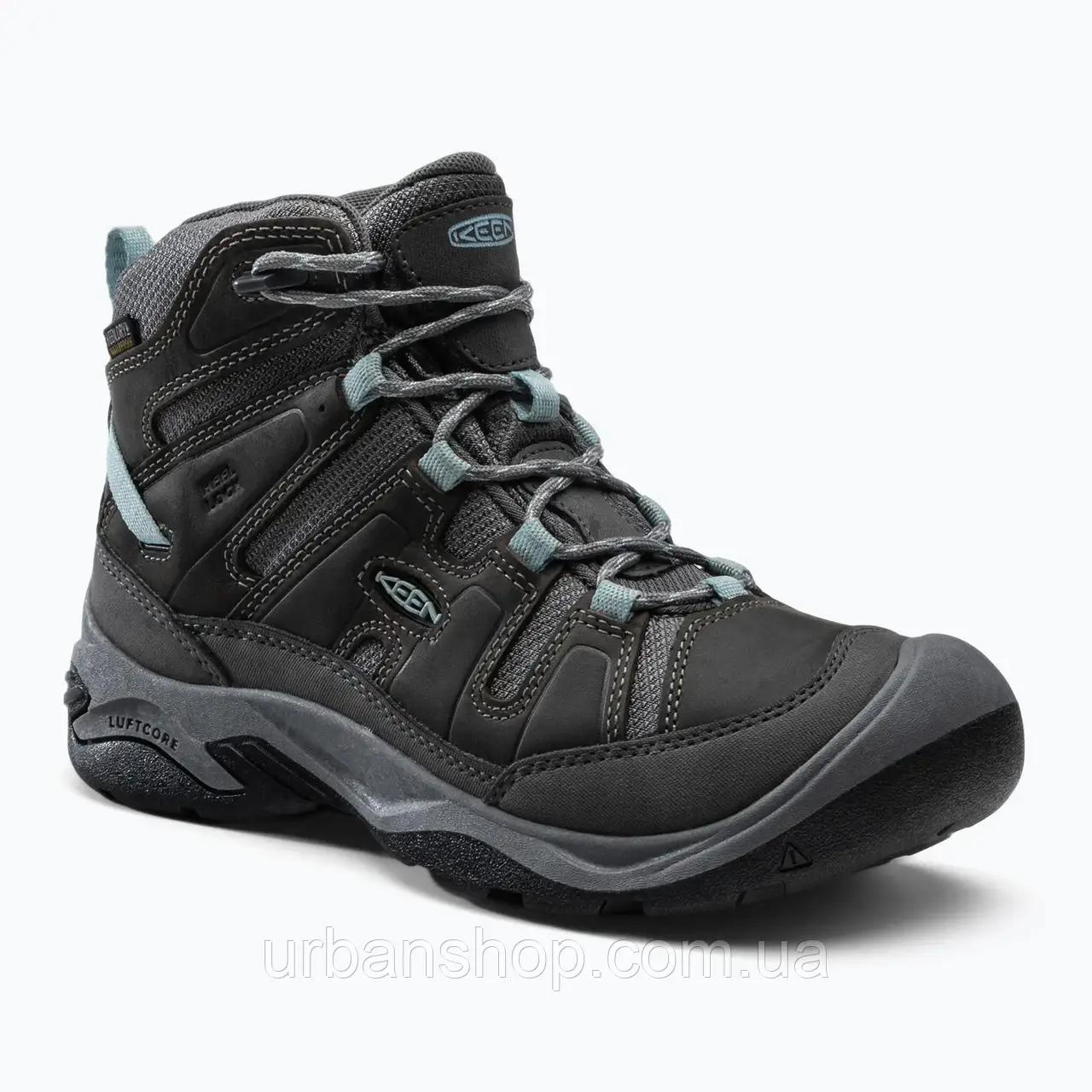 Urbanshop com ua Черевики для трекінгу жіночі KEEN Circadia Mid Wp зелено-сірі 1026763 РОЗМІРИ ЗАПИТУЙТЕ