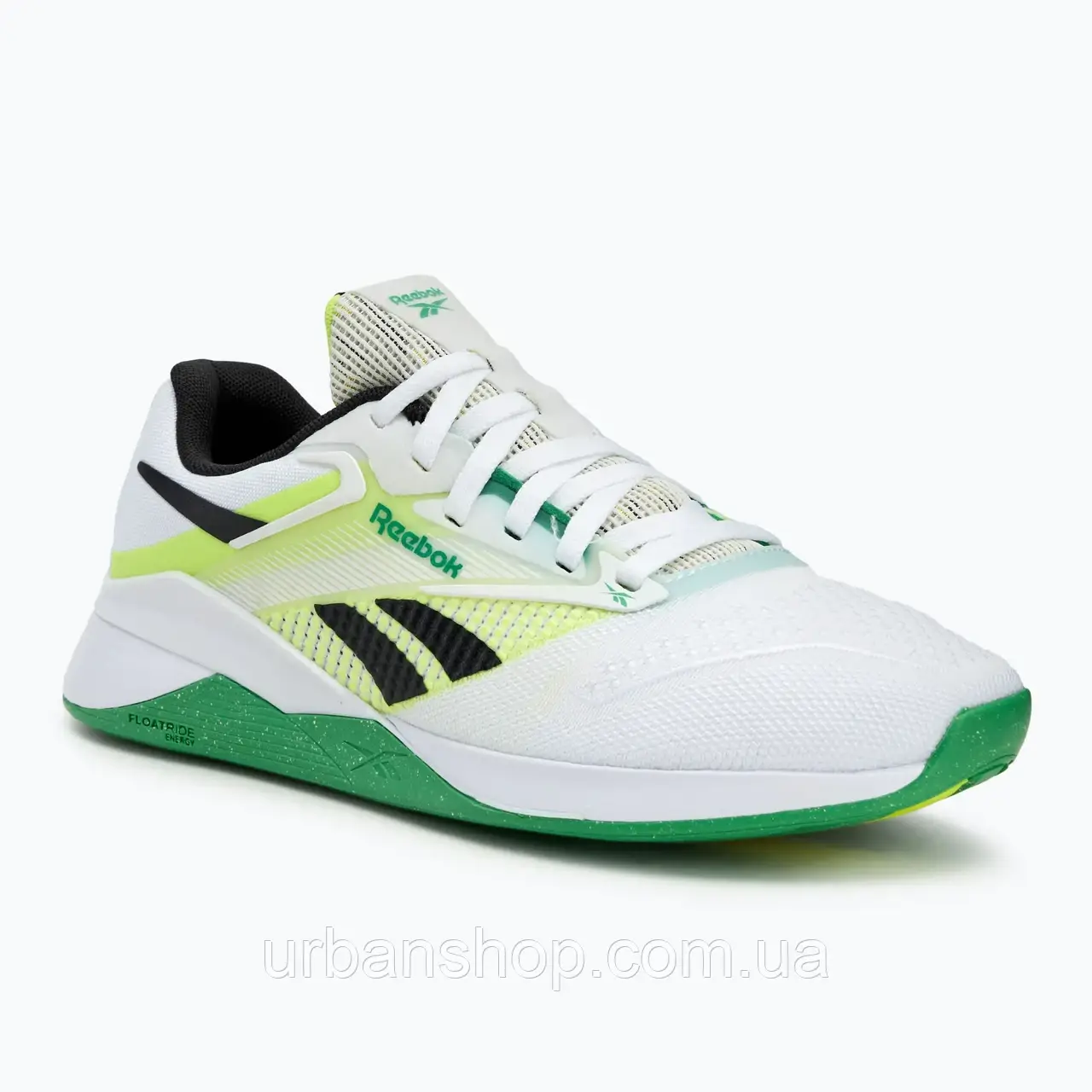 Urbanshop com ua Кросівки для тренувань Reebok Nano x4 cloud white/solar acid yellow/sport green РОЗМІРИ