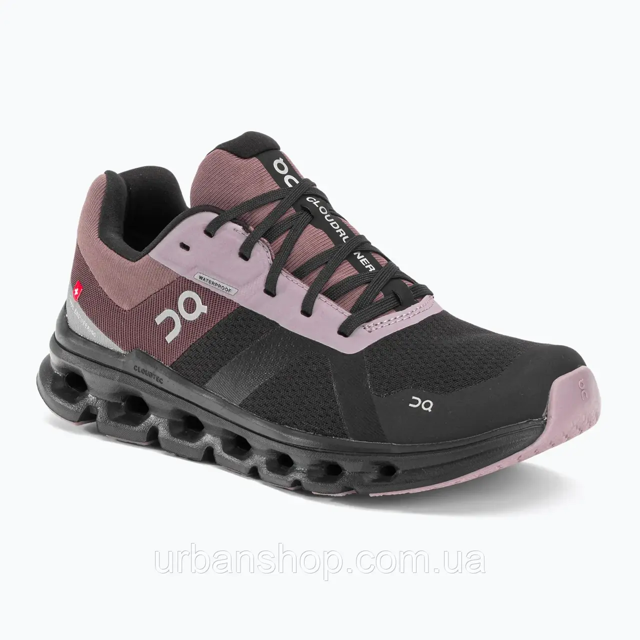 Urbanshop com ua Кросівки для бігу жіночі On Cloudrunner Waterproof чорно-коричневі 5298636 РОЗМІРИ ЗАПИТУЙТЕ