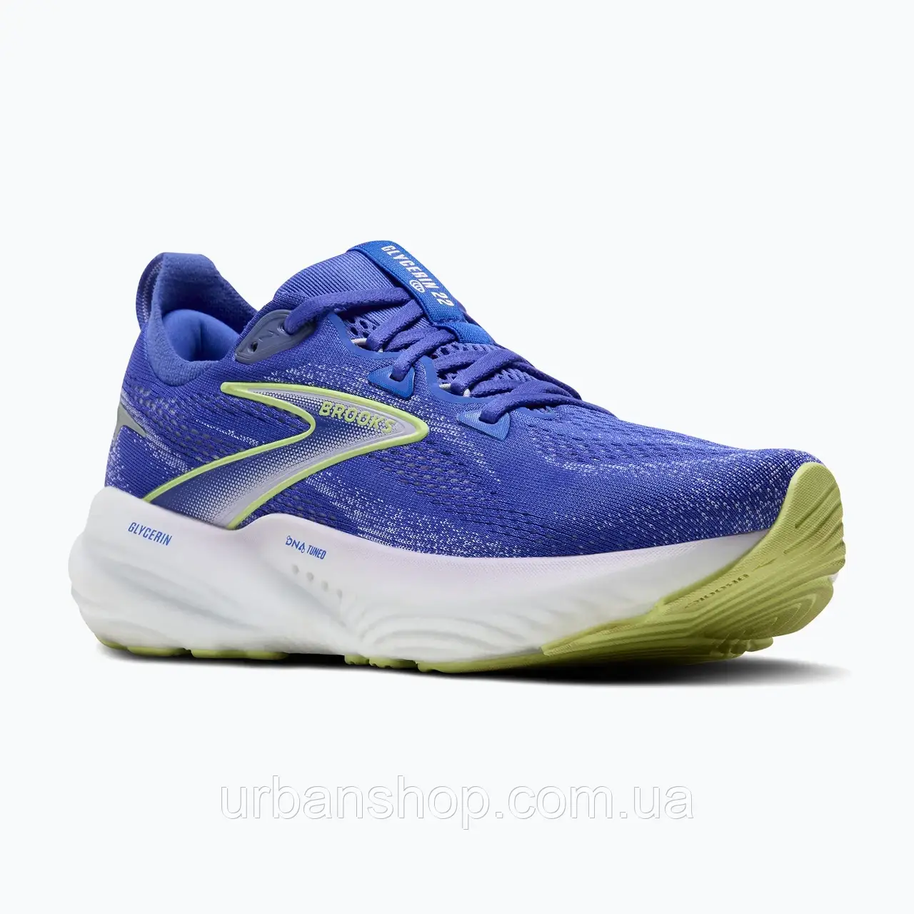 Urbanshop com ua Кросівки для бігу жіночі Brooks Glycerin 22 amparo blue/hyper iris/yellow РОЗМІРИ ЗАПИТУЙТЕ