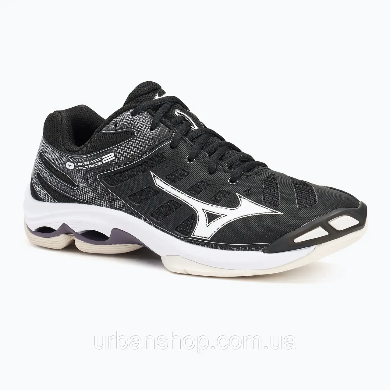 Urbanshop com ua Волейбольні кросівки Mizuno Wave Voltage 2 чорні/білі РОЗМІРИ ЗАПИТУЙТЕ