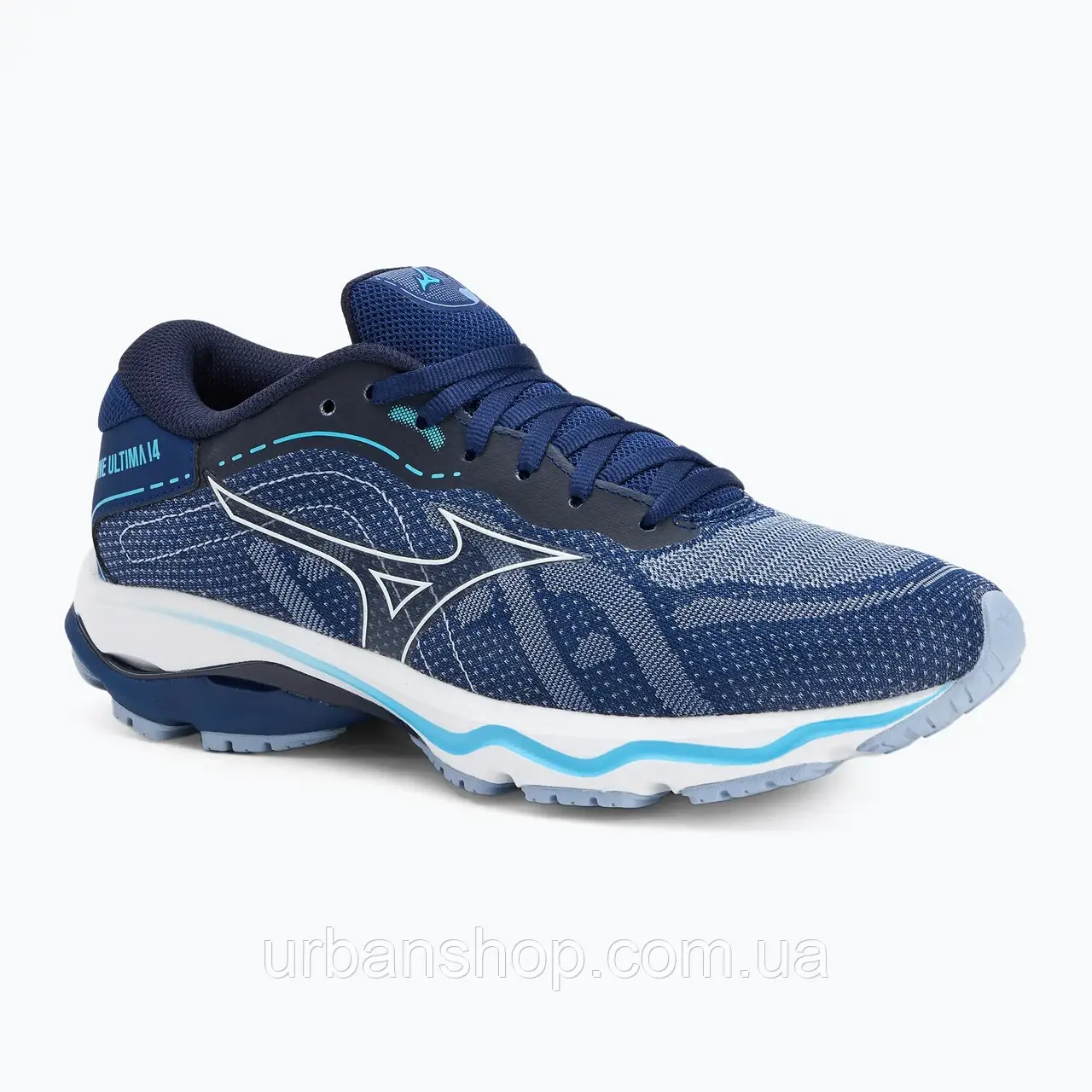 Urbanshop com ua Кросівки для бігу жіночі Mizuno Wave Ultima 14 white/aquarius РОЗМІРИ ЗАПИТУЙТЕ