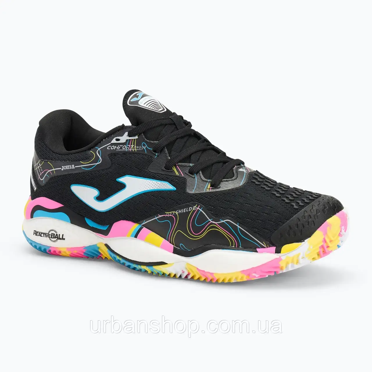Urbanshop com ua Кросівки для паделю чоловічі Joma Smash C black/ multicolor РОЗМІРИ ЗАПИТУЙТЕ