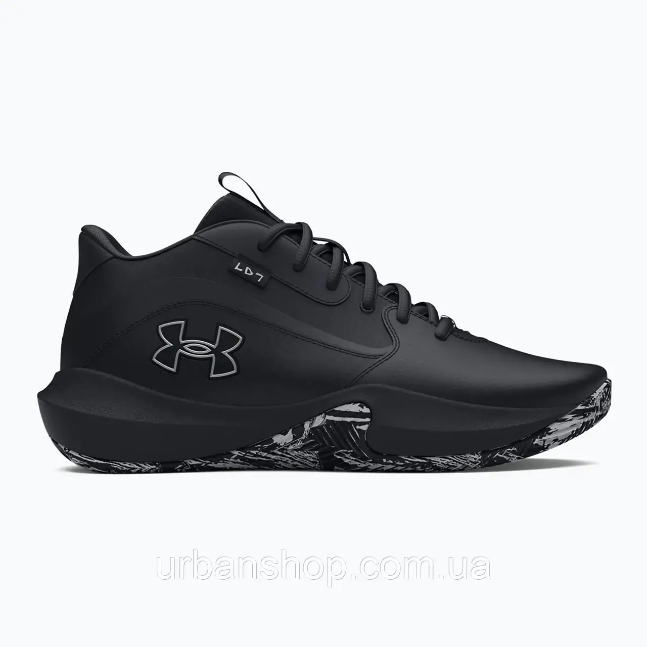 Urbanshop com ua Кросівки баскетбольні Under Armour Lockdown 7 black/black/metallic silver РОЗМІРИ ЗАПИТУЙТЕ
