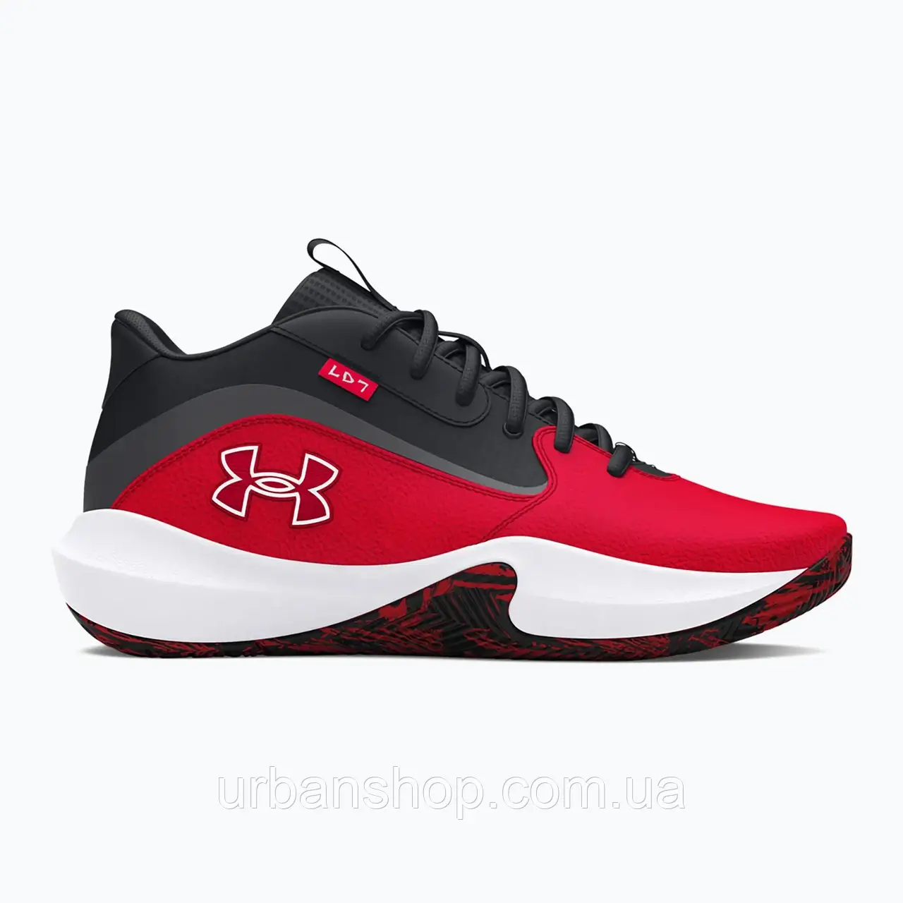 Urbanshop com ua Кросівки баскетбольні Under Armour Lockdown 7 red/black/white РОЗМІРИ ЗАПИТУЙТЕ