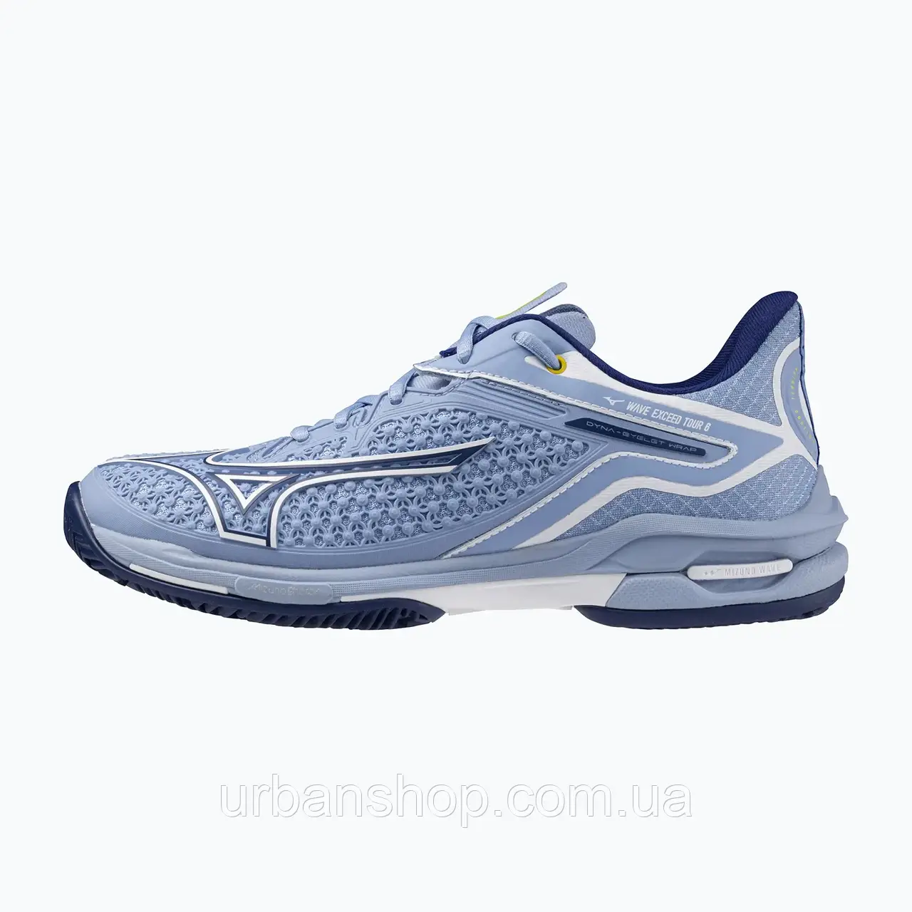 Urbanshop com ua Кросівки тенісні жіночі Mizuno Wave Exceed Tour 6 CC bel air blue/ bellwether blue/ white