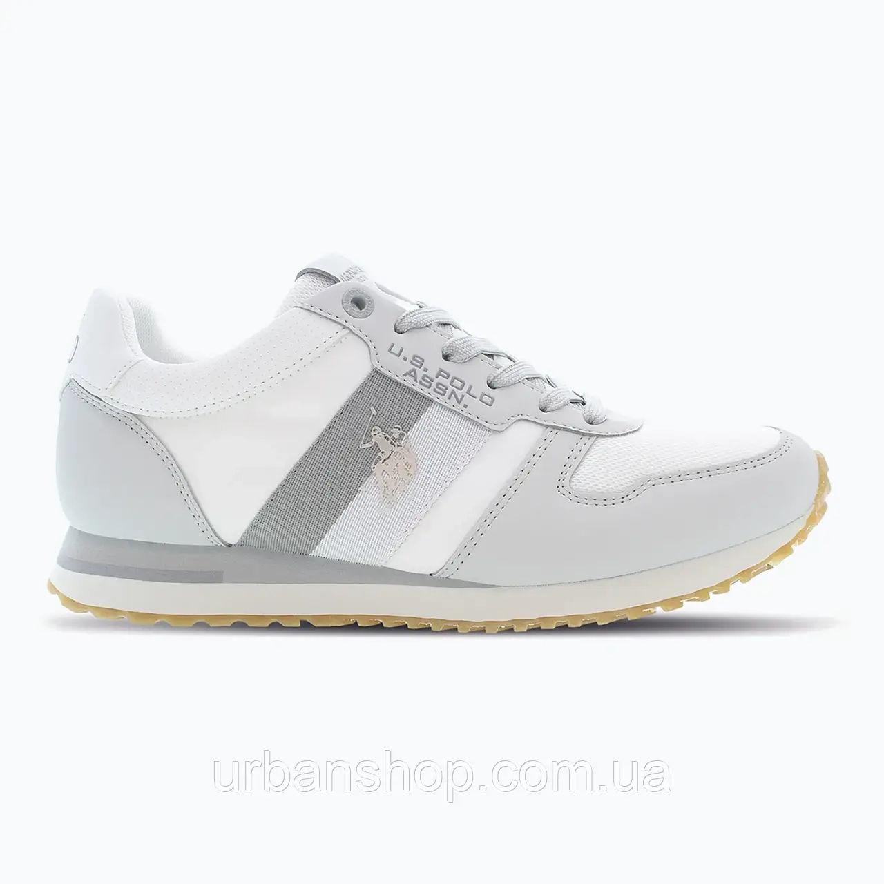 Urbanshop com ua Чоловічі туфлі U.S. Polo Assn. XIRIO007B сірий/білий РОЗМІРИ ЗАПИТУЙТЕ
