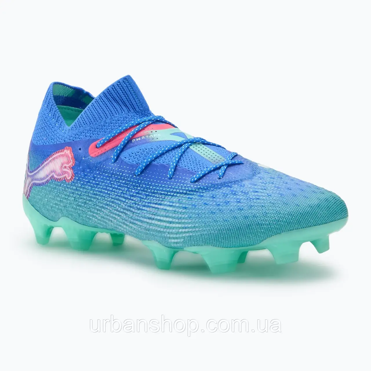 Urbanshop com ua Кросівки футбольні PUMA Future 7 Ultimate FG/AG bluemazing/puma white/electric peppermint