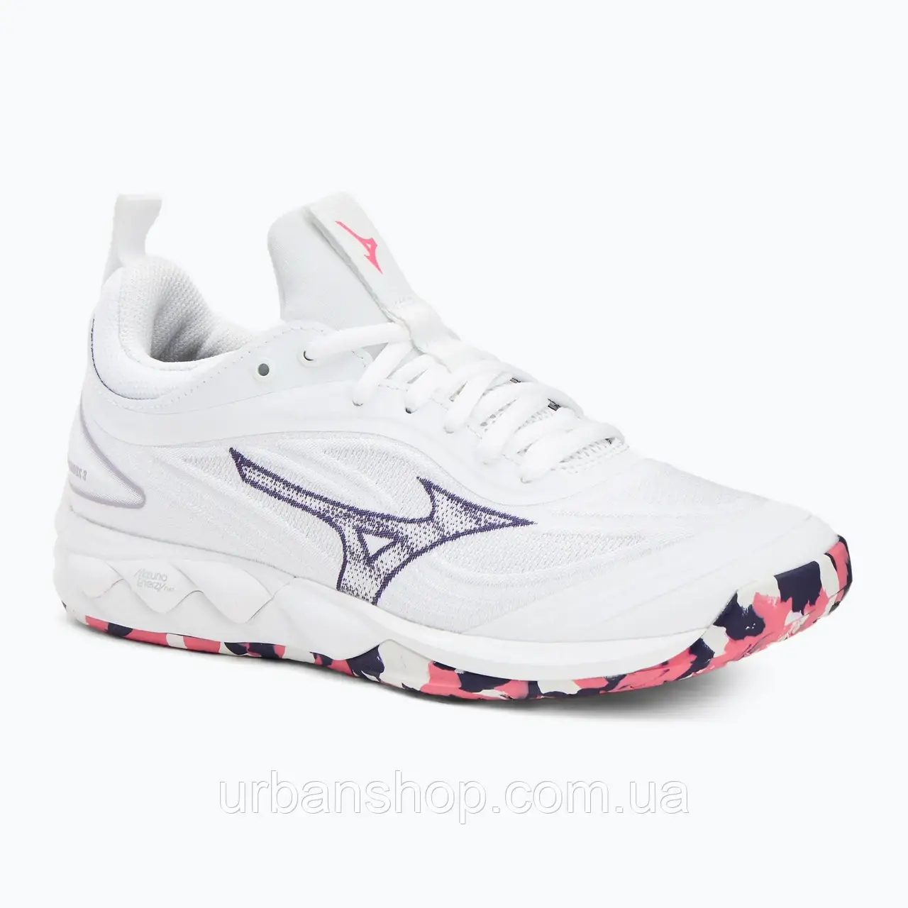 Urbanshop com ua Кросівки волейбольні Mizuno Wave Luminous 3 white/violet indigo/camellia rose РОЗМІРИ