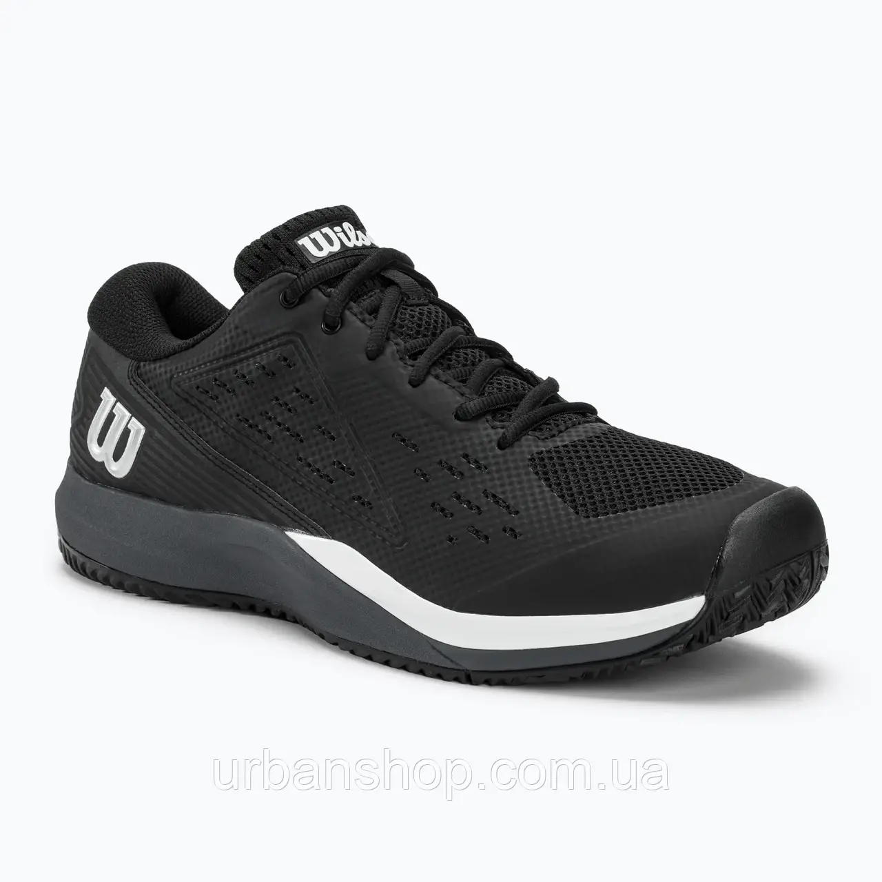 Urbanshop com ua Кросівкі тенісні чоловічі Wilson Rush Pro Ace black/ombre blue/white РОЗМІРИ ЗАПИТУЙТЕ