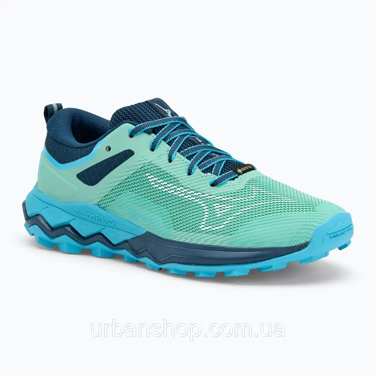 Urbanshop com ua Кросівки для бігу жіночі Mizuno Wave Ibuki 4 GTX dusty jade green/nimbus cloud/river blue