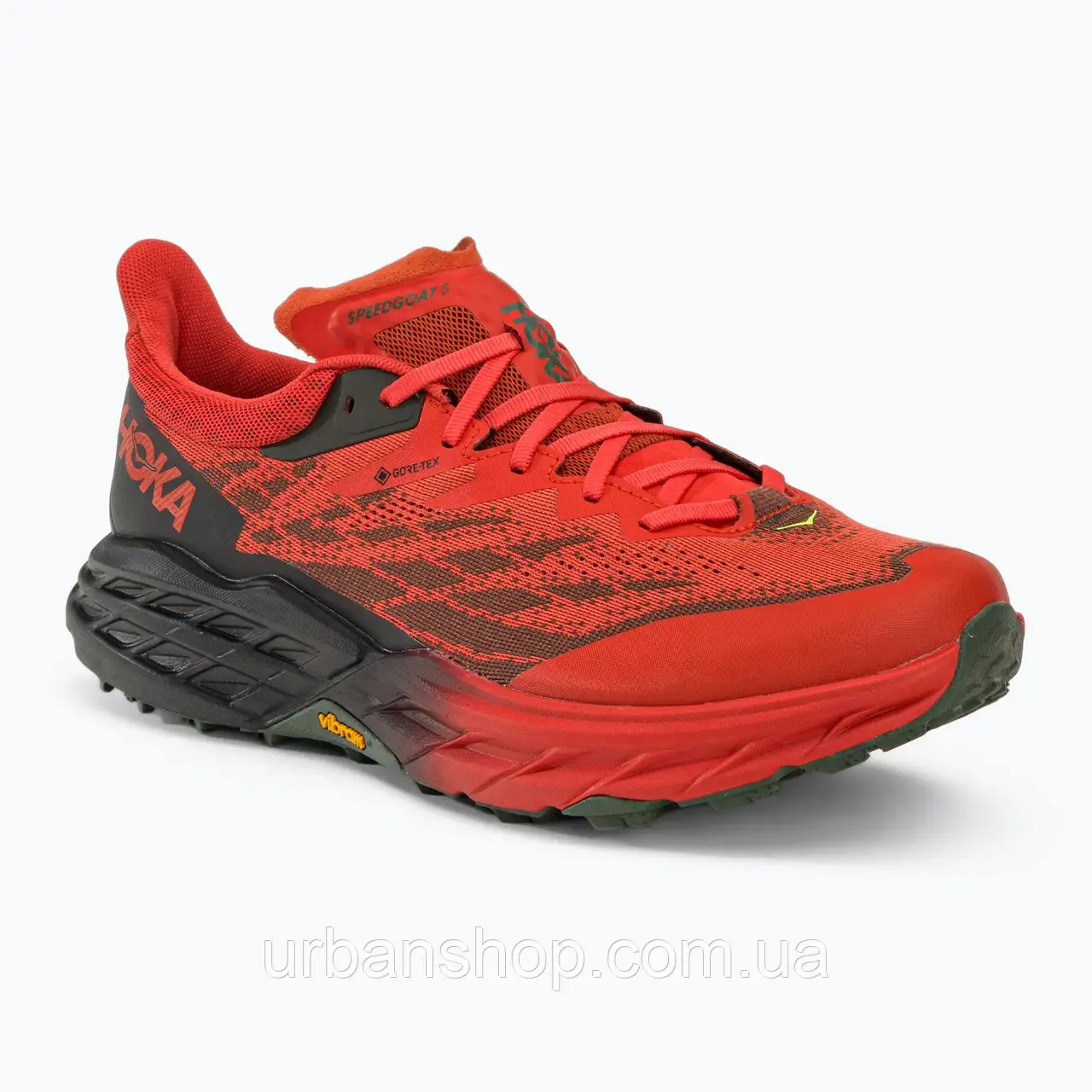 Urbanshop com ua Кросівки для бігу чоловічі HOKA Speedgoat 5 GTX червоні 1127912-FTHY РОЗМІРИ ЗАПИТУЙТЕ