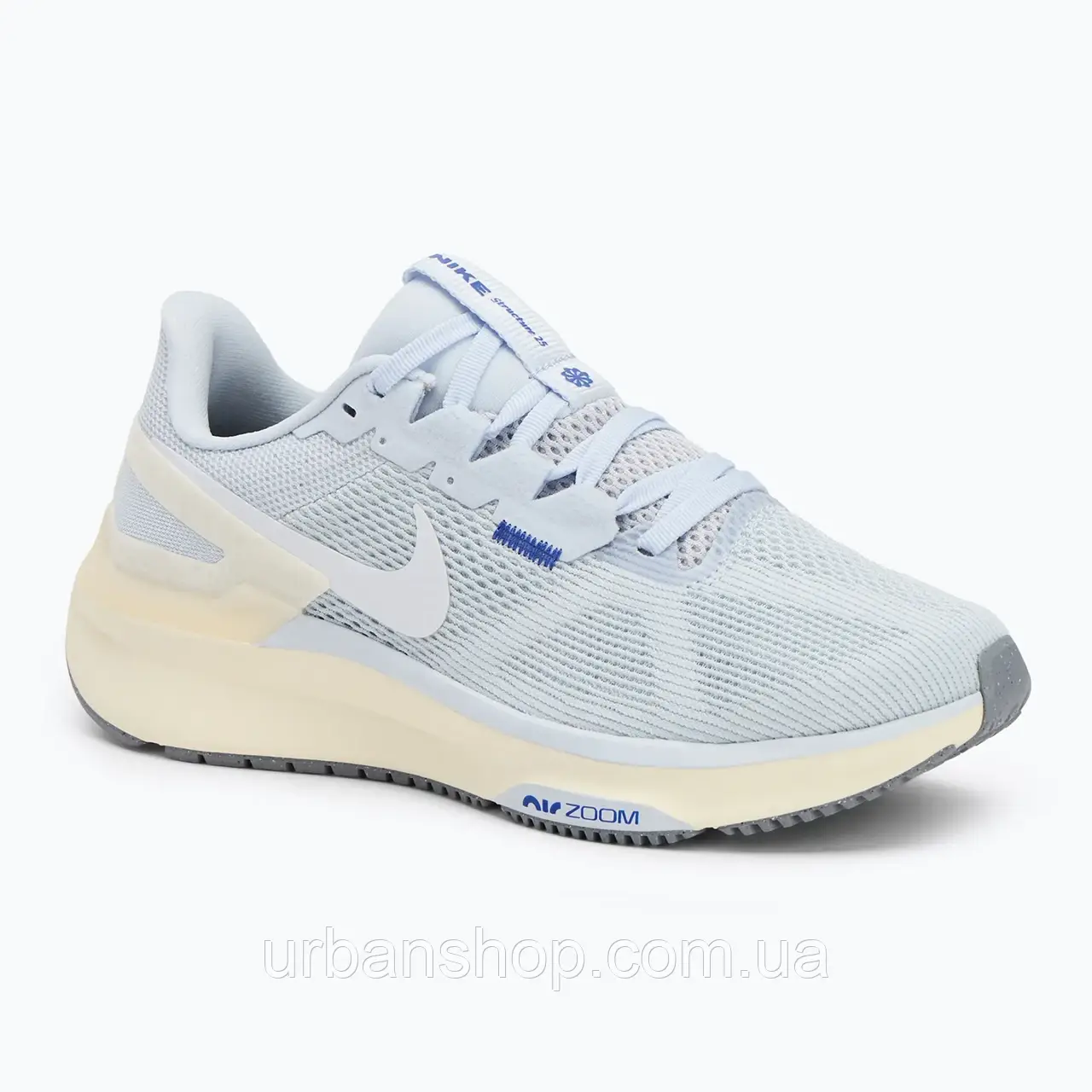 Urbanshop com ua Кросівки для бігу жіночі Nike Structure 25 football grey/blue tint/pale ivory/white РОЗМІРИ