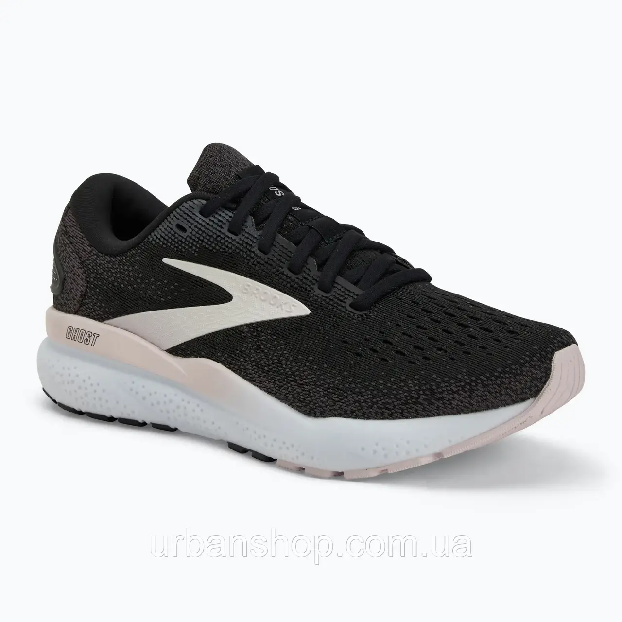Urbanshop com ua Жіночі кросівки Brooks Ghost 16 чорний/білий/крижана орхідея РОЗМІРИ ЗАПИТУЙТЕ