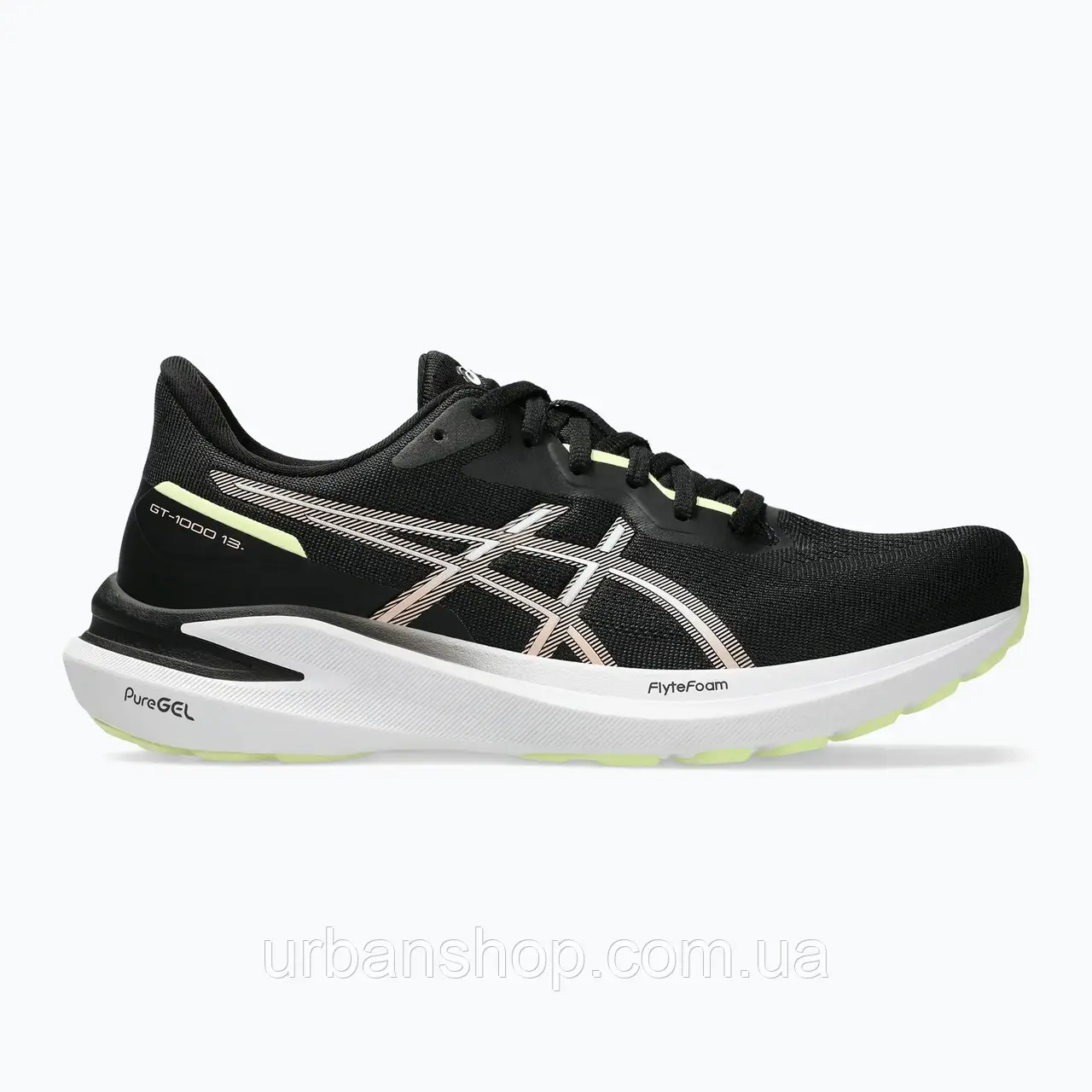 Urbanshop com ua Кросівки для бігу жіночі ASICS GT-1000 13 black/breeze РОЗМІРИ ЗАПИТУЙТЕ