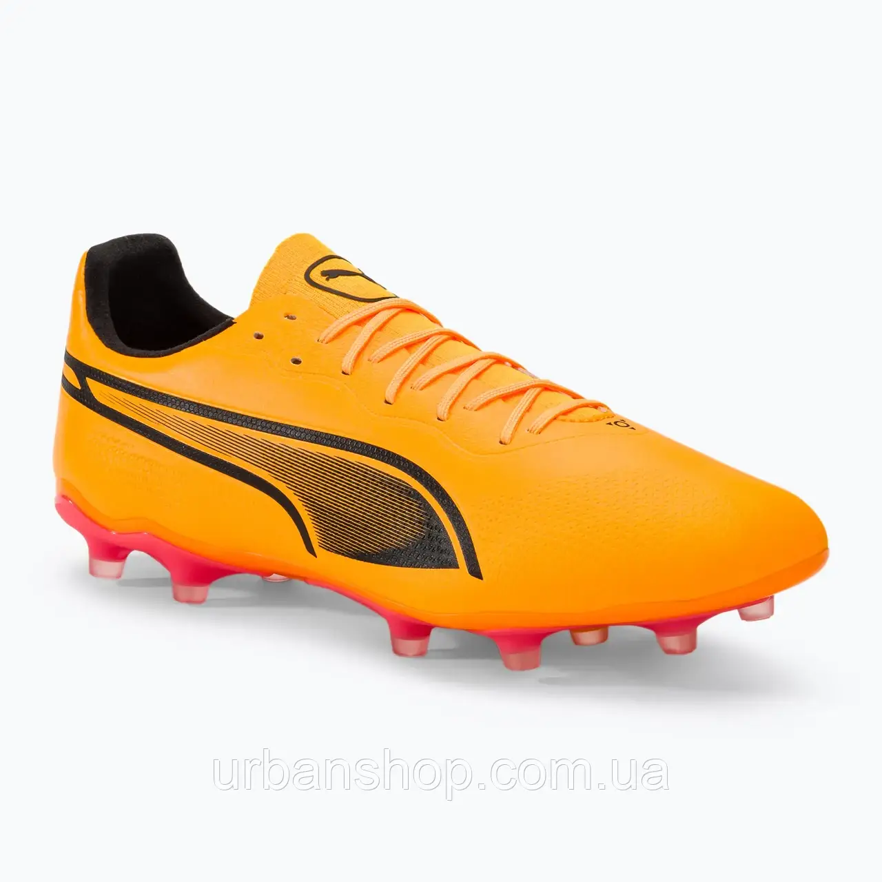 Urbanshop com ua Футбольні бутси PUMA King Pro Fg/Ag сонячний потік / пума чорний / захід сонця РОЗМІРИ