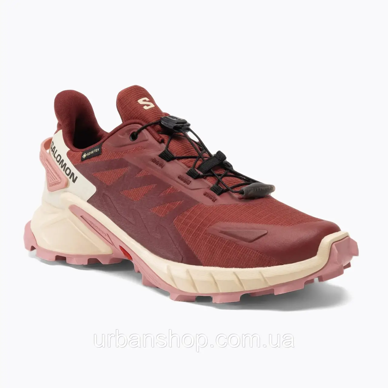 Urbanshop com ua Кросівки для бігу жіночі Salomon Supercross 4 GTX cow hide/syrah/blush РОЗМІРИ ЗАПИТУЙТЕ