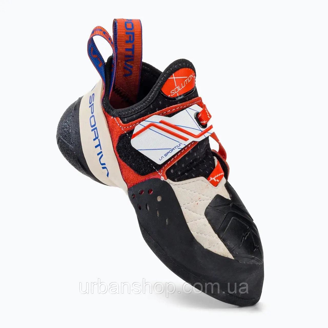 Urbanshop com ua Взуття скелелазне жіноче La Sportiva Solution біло-помаранчеве 20H000203 РОЗМІРИ ЗАПИТУЙТЕ